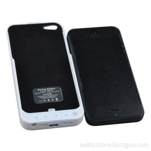 rechargeable battery case for iPhone 5/5s with 2200mAh